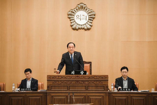 광진구의회 임시회 폐회 모습