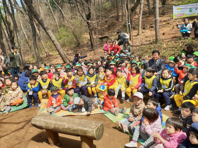 4월11일 열린 ‘숲 어린이집’ 입학식 모습