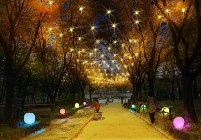 천호공원 사계축제 ‘겨울 이야기’ 빛 축제