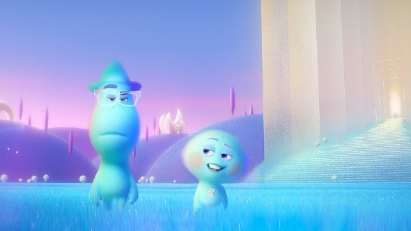 '조'의 영혼(왼쪽)과 '22'의 모습 ⓒDisney/Pixar