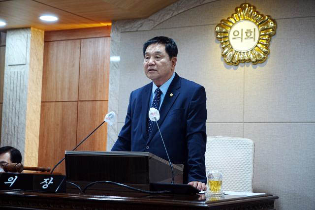 홍성군 의회 이선균 의장                                                           장대근 기자 사진