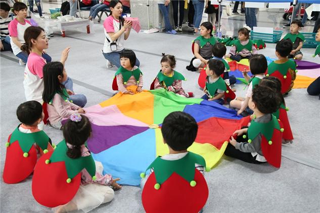 2019년 개최된 마포구 어린이 축제 현장 모습