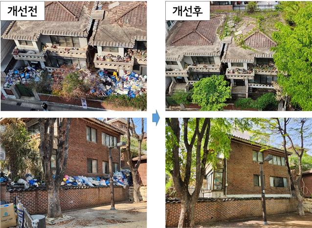 .역촌동 거주 70대 A어르신 자택에 쌓인 폐기물을 처리한 모습