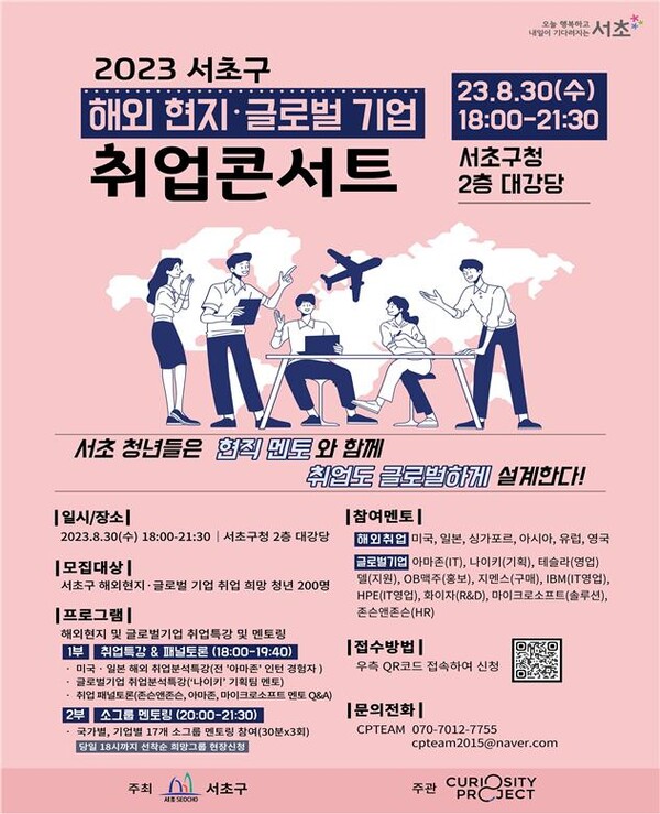 ‘해외현지‧글로벌기업 취업콘서트’ 포스터