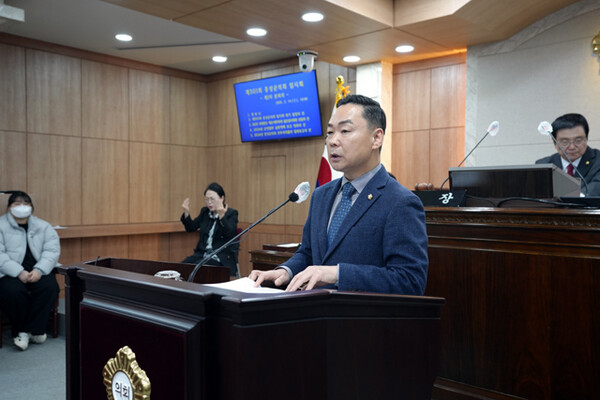 홍성군의회 문병오 의원(더불어민주당)                                                              장대근 기자 사진